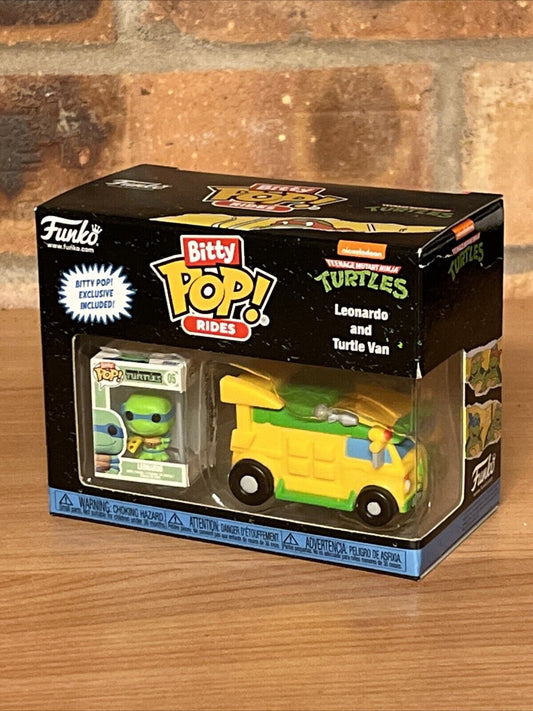 Leonardo Teenage Mutant Ninja Turtles Van Bitty Pop! Ride In Stk Now Ltd - SOScollectible