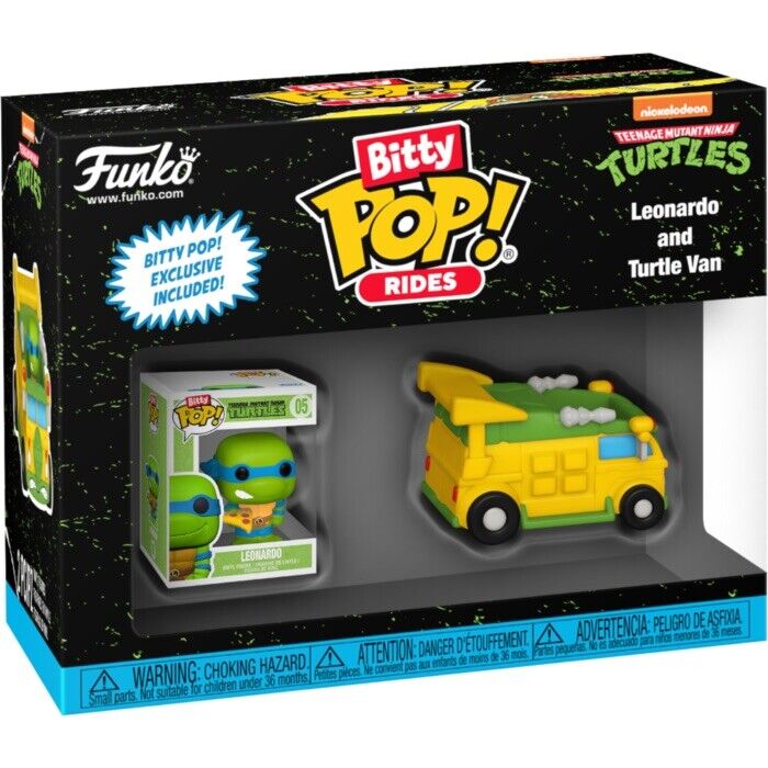 Leonardo Teenage Mutant Ninja Turtles Van Bitty Pop! Ride In Stk Now Ltd - SOScollectible