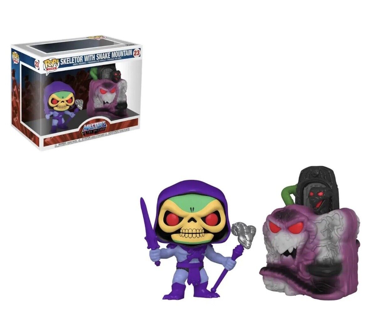 MASTERS OF THE UNIVERSE SNAKE MOUNTAIN WITH SKELETOR FUNKO POP! TOWN - SOScollectible