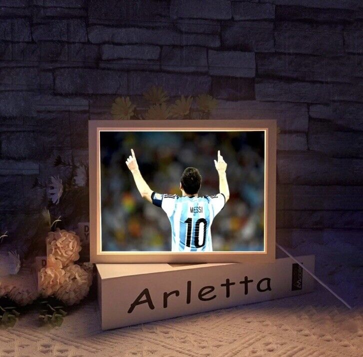 Messi Light Up Picture Frame LED Lighting Painting Night Light ￼A5 - SOScollectible