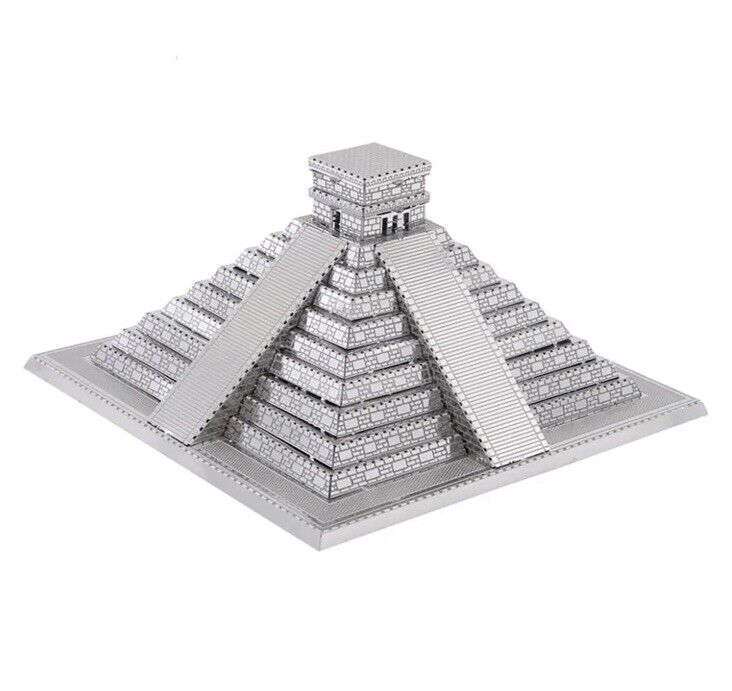 Metal Model Mayan Pyramid 3D Laser Cut Sheet Metal Model DIY Kit Hobby Gift - SOScollectible