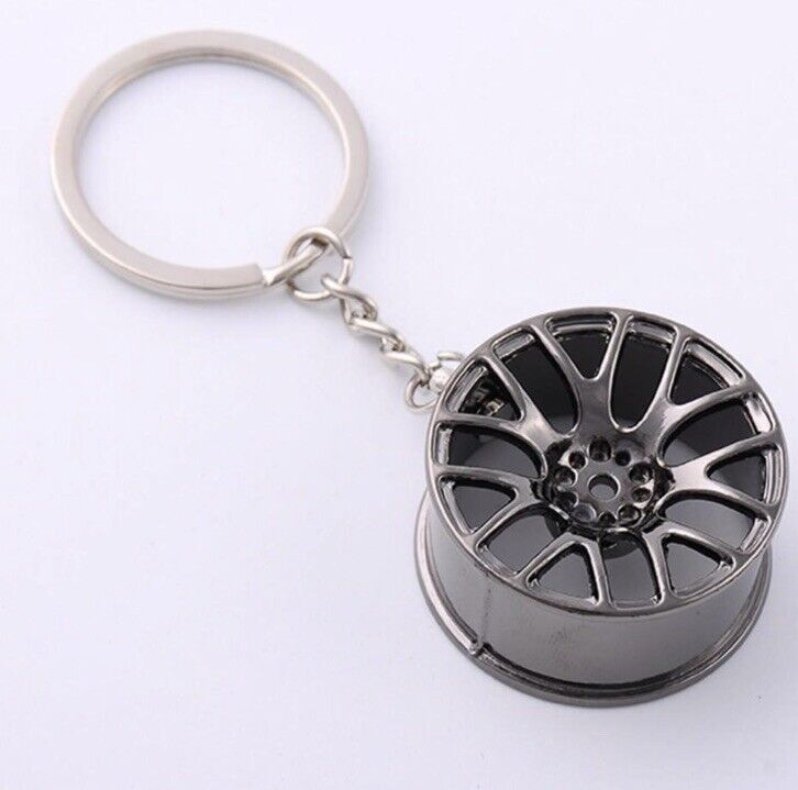 Metal Wheel Rim Keychain Auto Car Handbag Key Chain Keyring Decor Gift bag GTA - SOScollectible