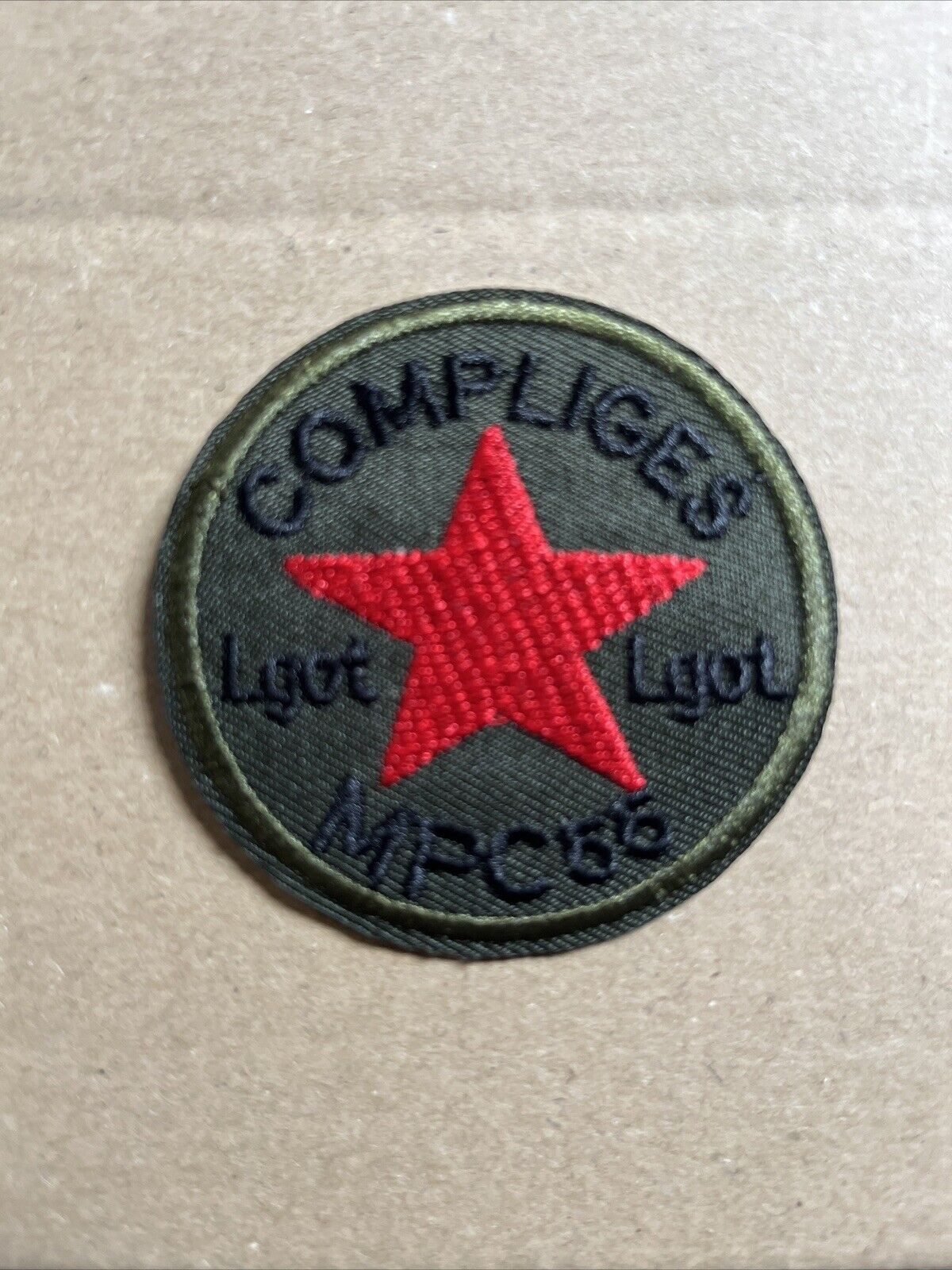 Military Patch Large Army Compliges MPC 55 Red Star Iron On Airsoft - SOScollectible