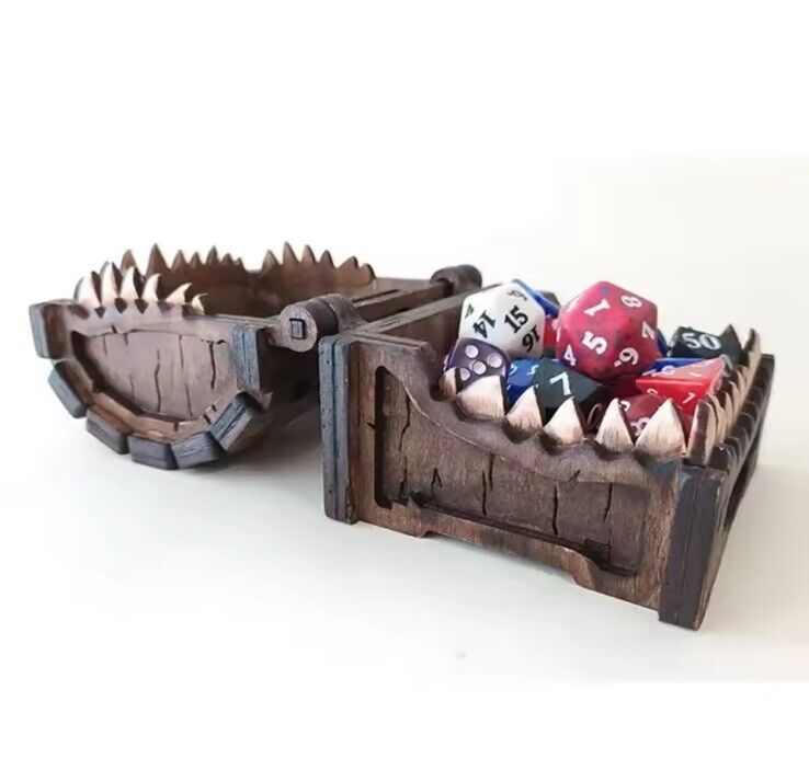 Mimic Chest Dice Holder Tabletop Mini | Dungeons and Dragons D&D Wargaming Gift - SOScollectible