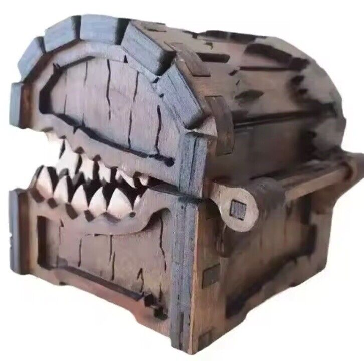 Mimic Chest Dice Holder Tabletop Mini | Dungeons and Dragons D&D Wargaming Gift - SOScollectible