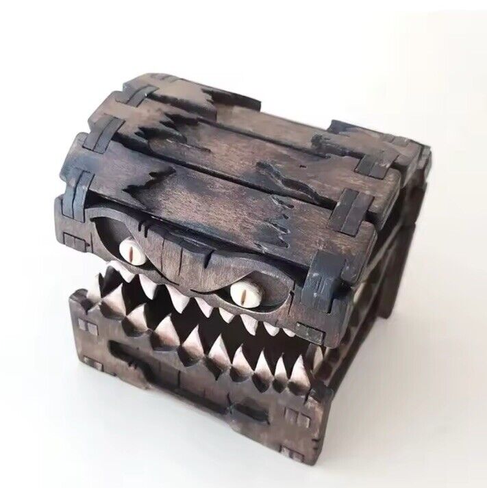 Mimic Chest Dice Holder Tabletop Mini | Dungeons and Dragons D&D Wargaming Gift - SOScollectible