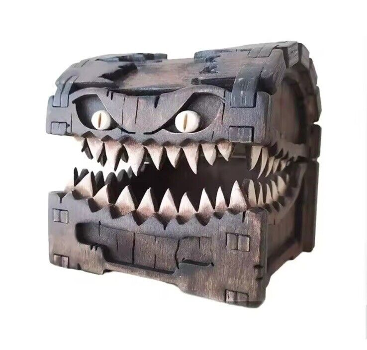 Mimic Chest Dice Holder Tabletop Mini | Dungeons and Dragons D&D Wargaming Gift - SOScollectible