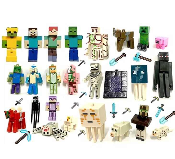 Minecraft Figure Blind Bags Mystery - New Sealed Collect The Set Gift Gaming - SOScollectible