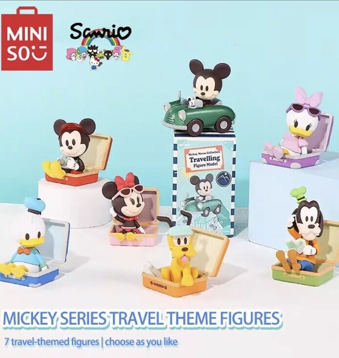 MINISO Disney 1 X RANDOM Travel Series Confirmed Blind Box Figure Toys 🇬🇧 - SOScollectible