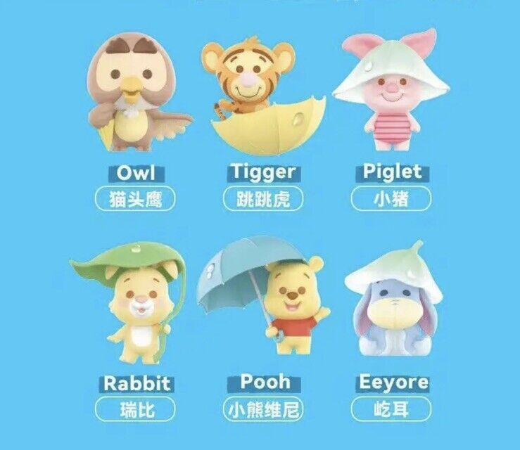 MINISO ‘ OWL ‘ Winnie The Pooh Series Rainy Season Blind Box Disney Figure - SOScollectible