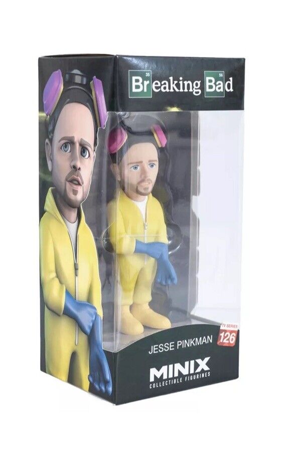 MINIX Breaking Bad Jesse Pinkman Vinyl Figure Cult Tv Meth Suit In Stk This Wk - SOScollectible