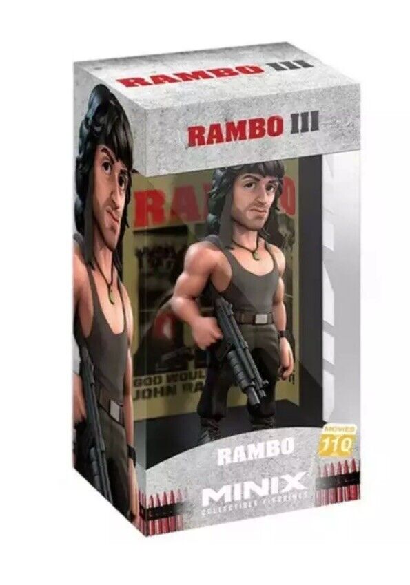 Minix - First Blood III Rambo 3 - Sylvester Stallone Figure 12cm In Stk Now - SOScollectible