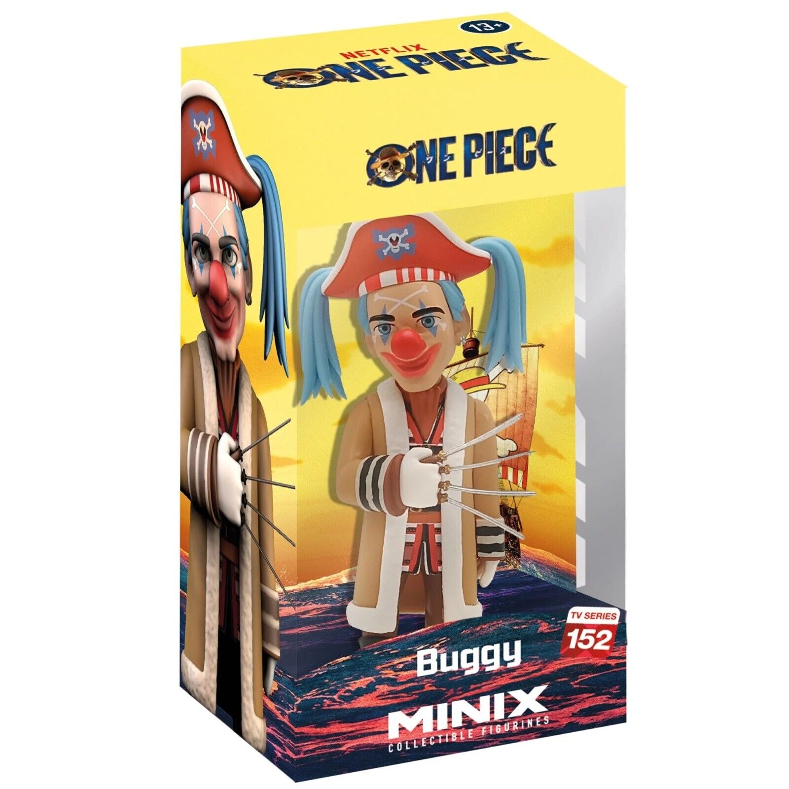 Minix One Piece Buggy The Clown Action Figure NEW Rare 12cm Vinyl In Stk End Nov - SOScollectible