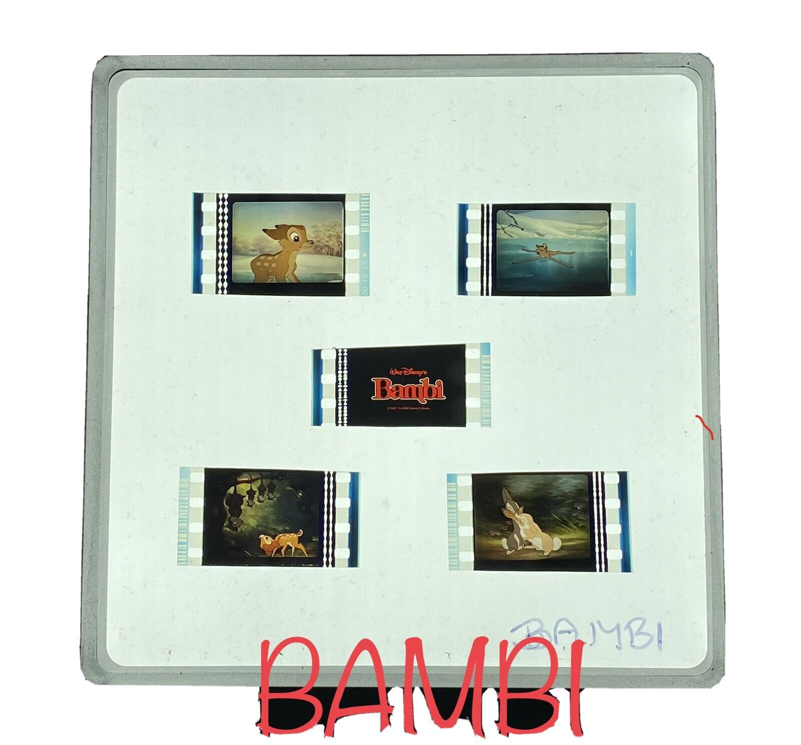 Mounted Original 35mm Film Cells Bambi Avatar American Gangster Alice Wonderland - SOScollectible