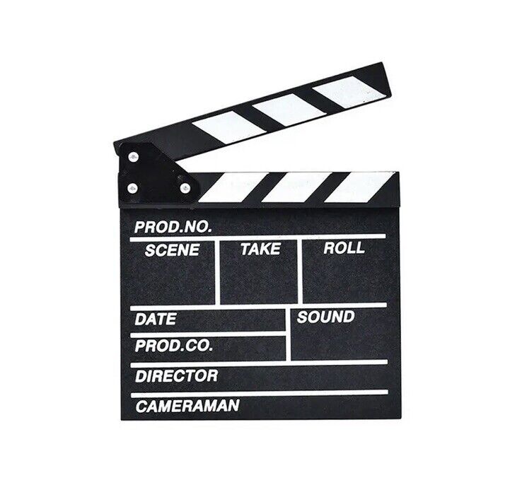 Movie Film Video Clapboard Director'S Cut Action Scene Decorative Movie Theme - SOScollectible