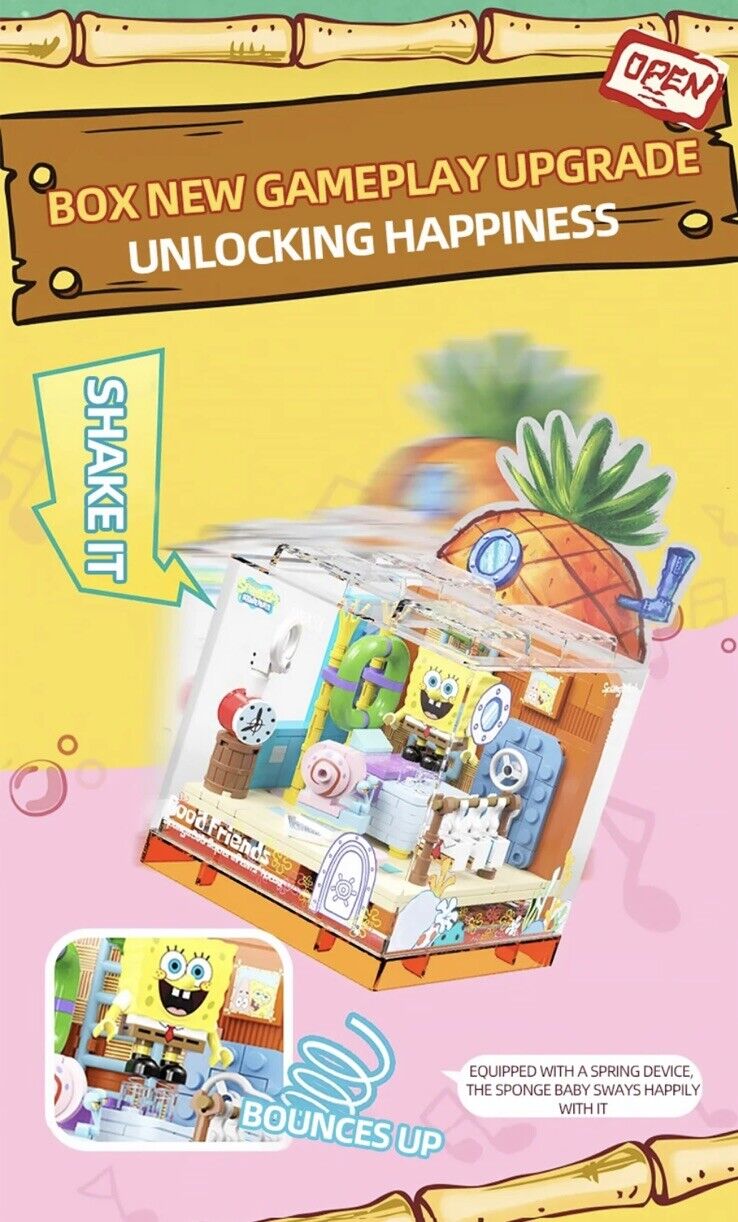 Mr Krabs Crab Castle Good Friends Spongebob Squarepants Building Blocks Grail - SOScollectible