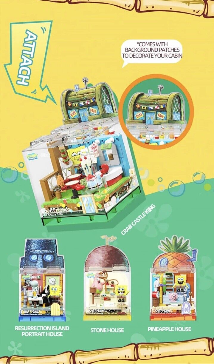 Mr Krabs Crab Castle Good Friends Spongebob Squarepants Building Blocks Grail - SOScollectible