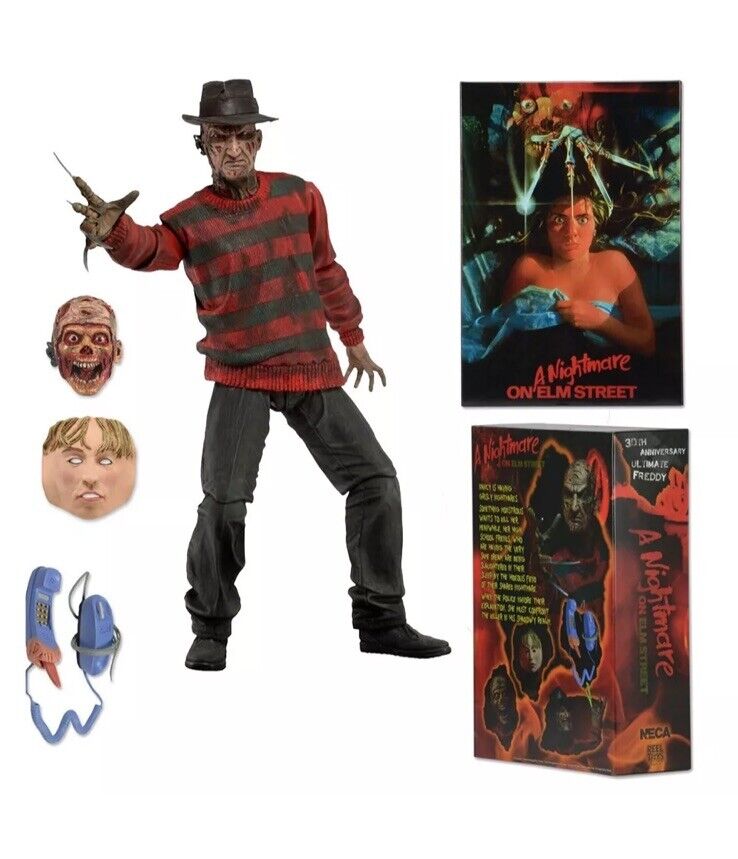 NECA Fred Freddy Krueger 30th Nightmare On Elm Street 7" Action Figure Toy Gift - SOScollectible