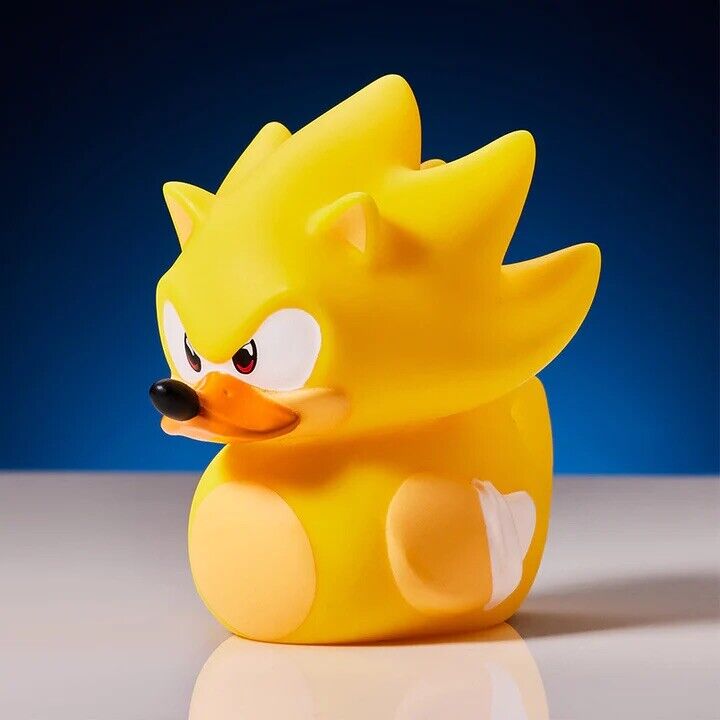 NEW MINI TUBBZ DUCK SONIC THE HEDGEHOG - Super Sonic - New Collect Set Gift - SOScollectible