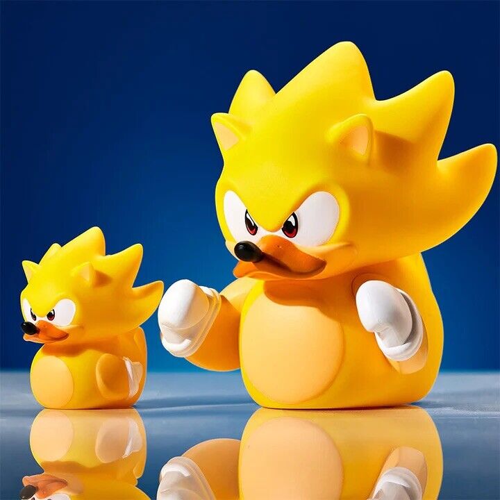 NEW MINI TUBBZ DUCK SONIC THE HEDGEHOG - Super Sonic - New Collect Set Gift - SOScollectible