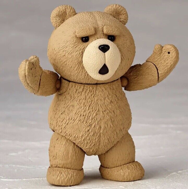 New TED 2 Movie Teddy Bear 4" Boxed Movable Figure Smoking Bong Drinking Uk 🇬🇧 - SOScollectible