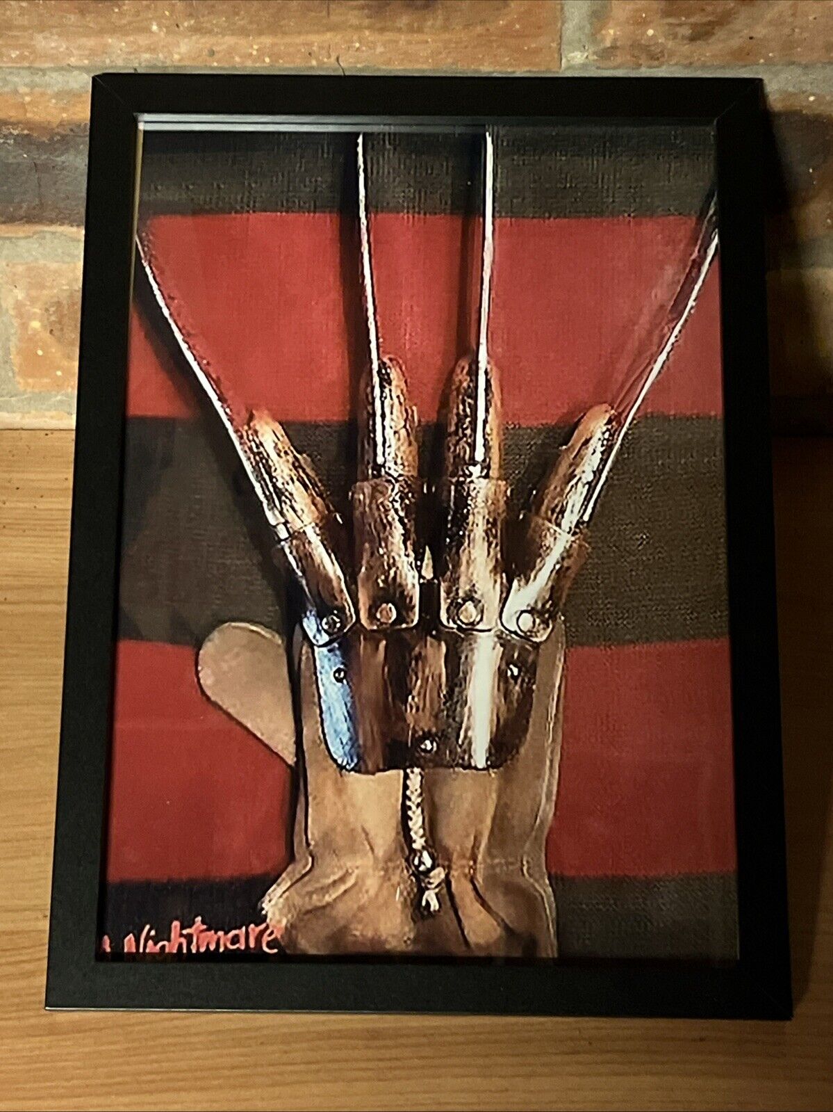 Nightmare Elm Street Freddy Glove 2D Picture Display Frame Sweater Horror Gift - SOScollectible