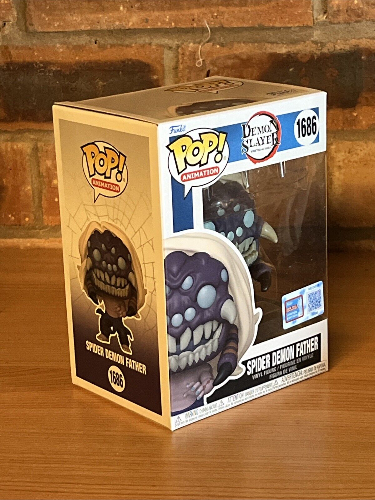 NYCC 2024 OFFICIAL STICKER FUNKO POP! DEMON SLAYER SPIDER FATHER IN STK Now - SOScollectible