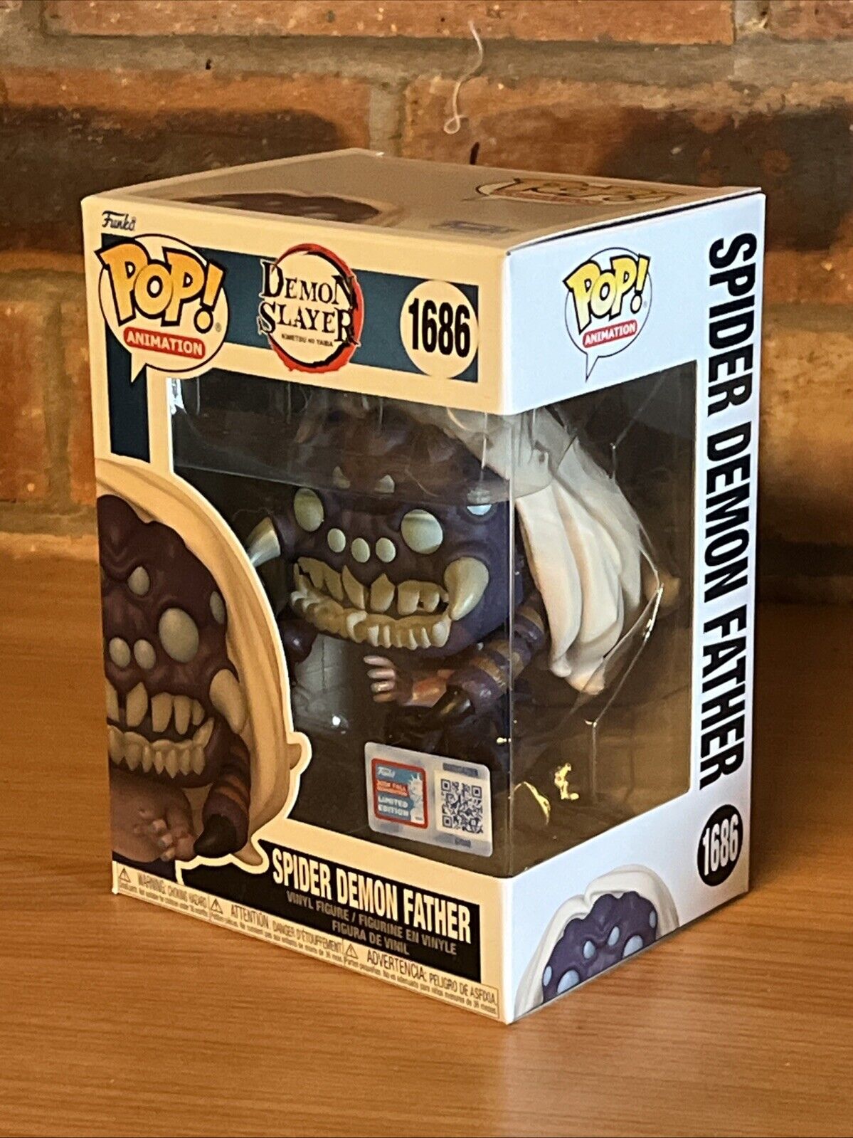 NYCC 2024 OFFICIAL STICKER FUNKO POP! DEMON SLAYER SPIDER FATHER IN STK Now - SOScollectible