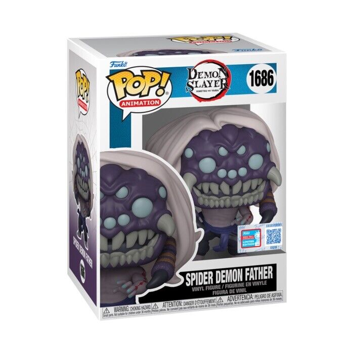 NYCC 2024 OFFICIAL STICKER FUNKO POP! DEMON SLAYER SPIDER FATHER IN STK Now - SOScollectible