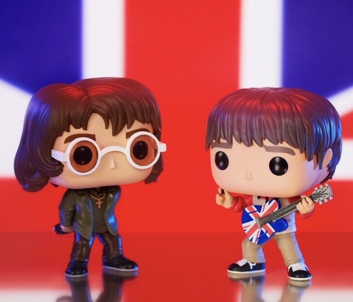 Oasis Liam And Noel Gallagher Funko Pop #256 & #257 Set Guitar In Stk Now Live - SOScollectible