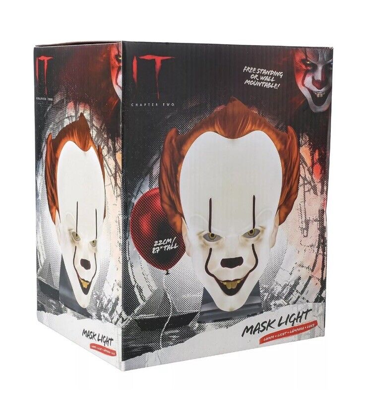 Official IT Pennywise Mask Light, Free Standing Wall Mountable Halloween Gift - SOScollectible