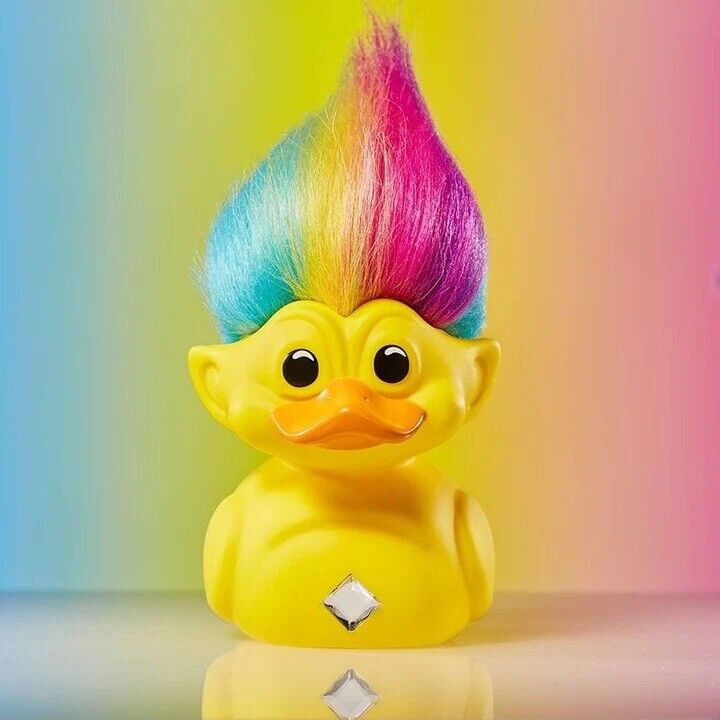 Official Tubbz Trolls Rainbow Troll TUBBZ Cosplay Duck Collect Set Boxed - SOScollectible