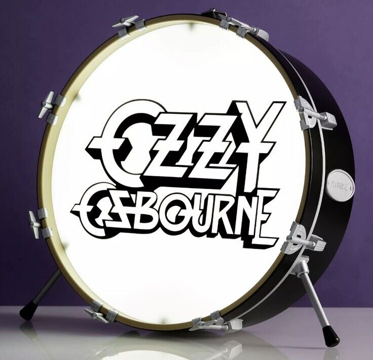 Ozzy Osbourne Logo Drum Desk Lamp Wall Light / Night Light Official Merchandise - SOScollectible