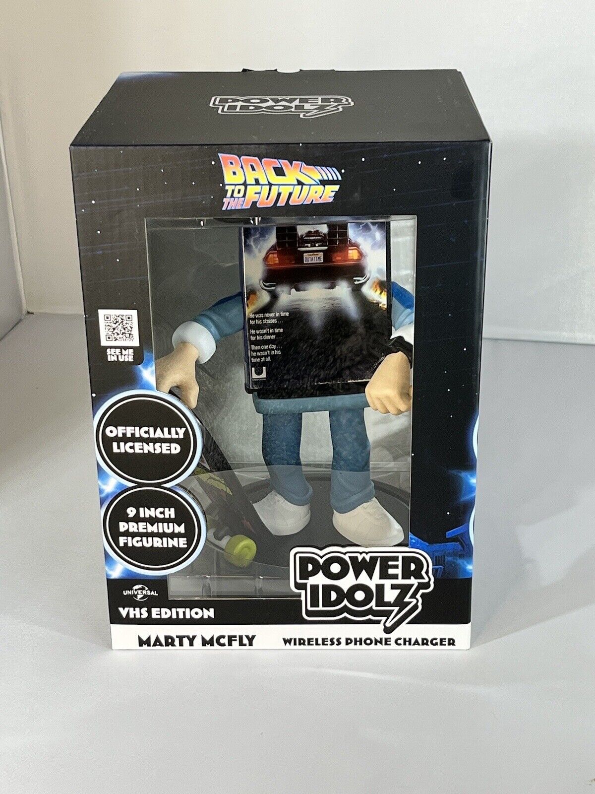 Pop Back To Future Marty Checking Watch Vinyl Fig Wireless Charging Collectible - SOScollectible