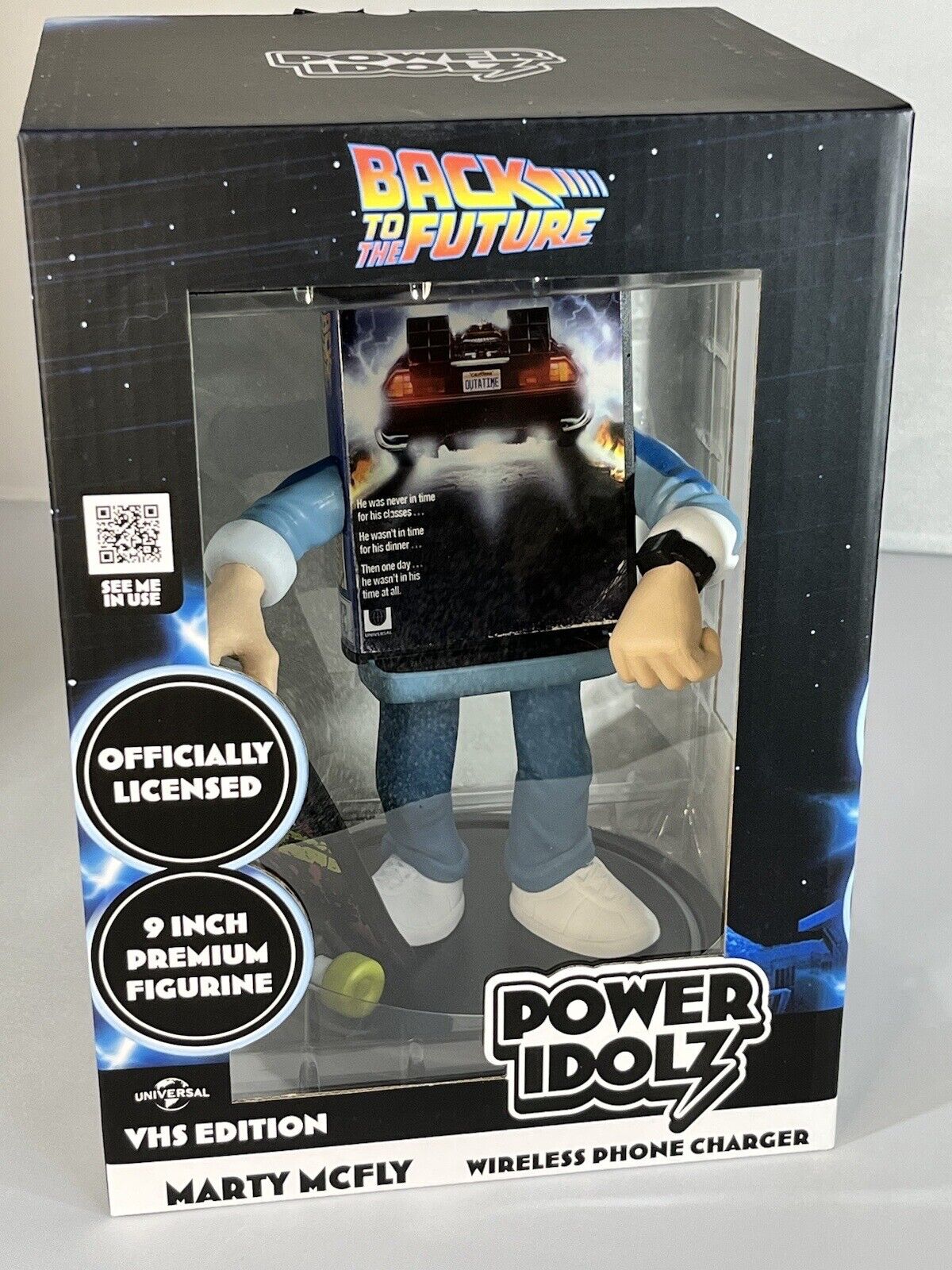 Pop Back To Future Marty Checking Watch Vinyl Fig Wireless Charging Collectible - SOScollectible