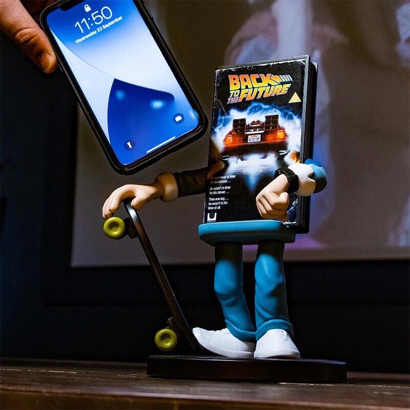 Pop Back To Future Marty Checking Watch Vinyl Fig Wireless Charging Collectible - SOScollectible