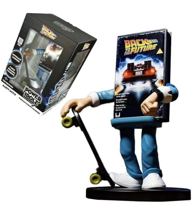 Pop Back To Future Marty Checking Watch Vinyl Fig Wireless Charging Collectible - SOScollectible