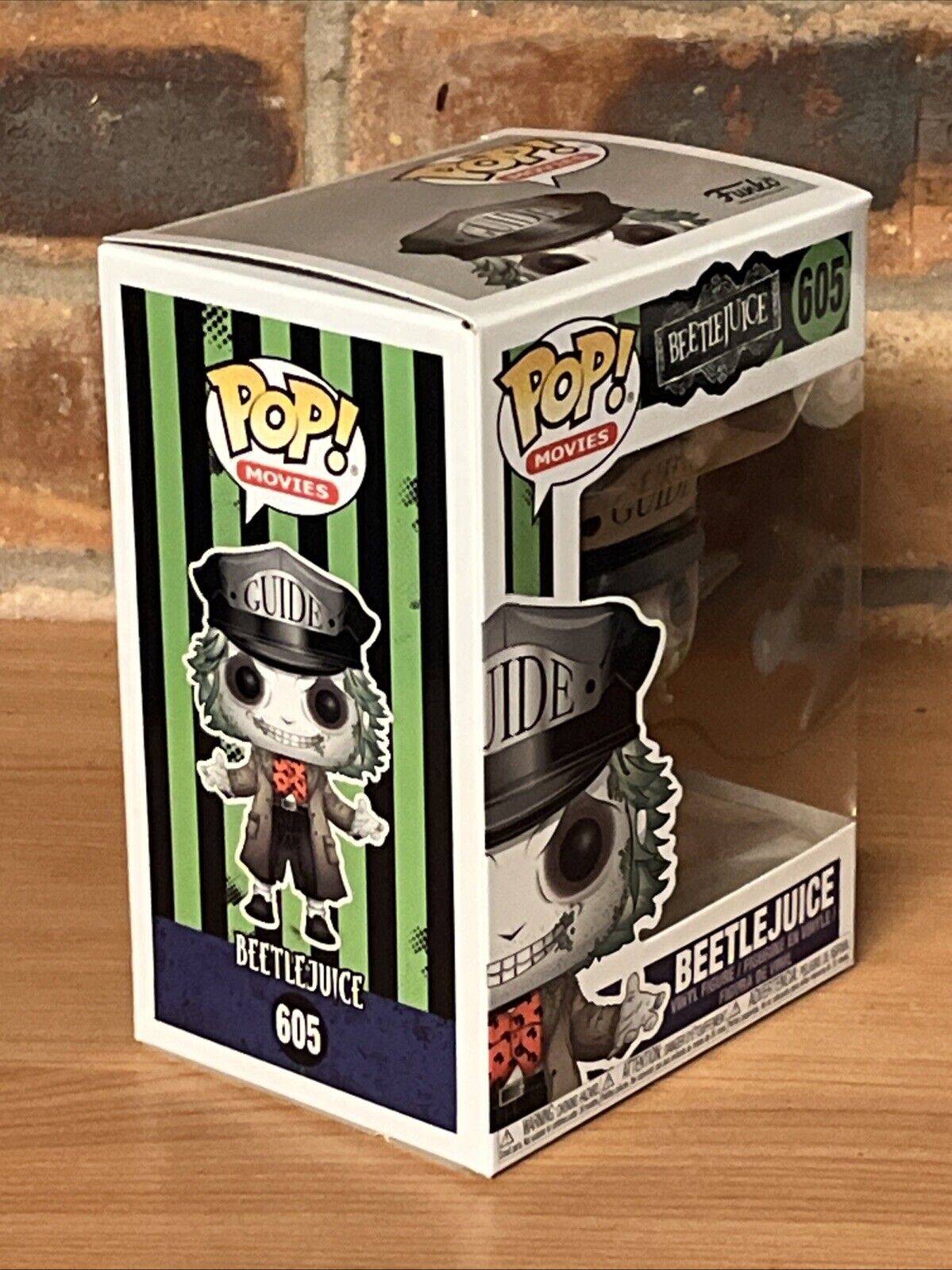 POP MOVIES BEETLEJUICE TOUR GUIDE POP VINYL FIGURE FUNKO 605 In Stock Horror - SOScollectible