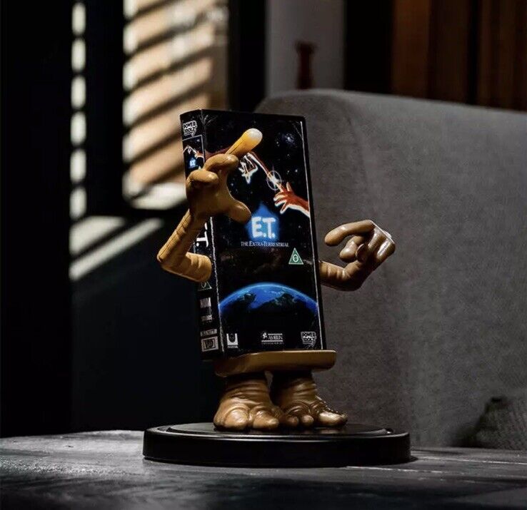 Power Idolz E.T. VHS Wireless Charger Phone Holder Vinyl Figure Light Up box - SOScollectible