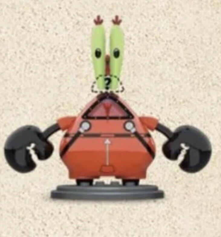 Red Jumpsuit Mr Crabs - spongebob Flying Brain Brick Series Blind Box Fig - SOScollectible