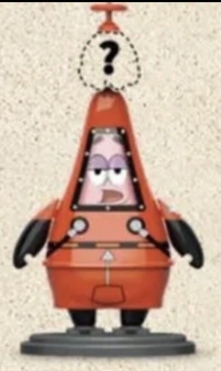 Red Jumpsuit Patrick - ! Spongebob Flying Brain Brick Series Confirmed Blind Box - SOScollectible