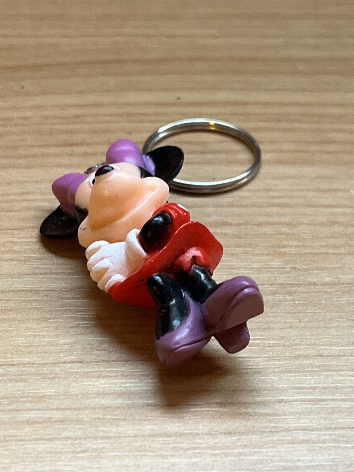 Red Minnie Mouse Disney Keyring Keychain Pendant Bag 3D keyring Xmas Gift bag - SOScollectible