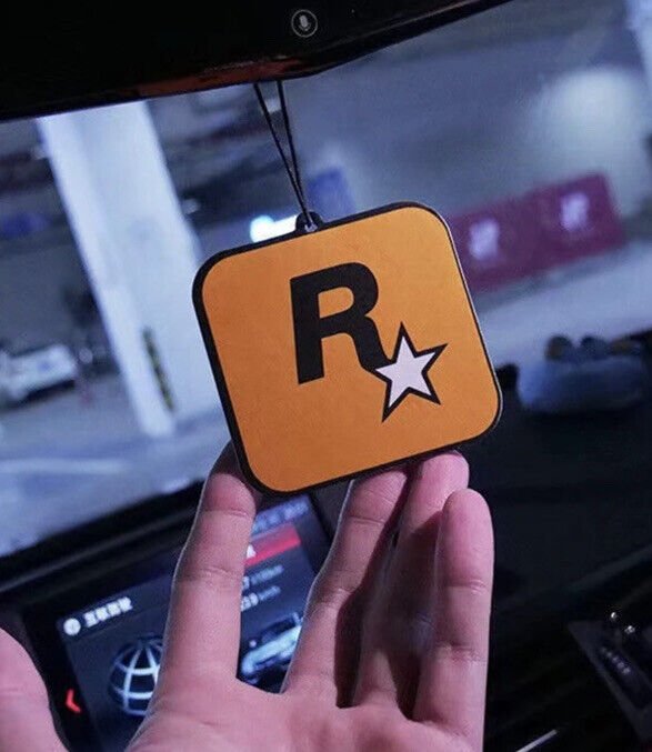 Rockstar R GTA car air freshener UK 🇬🇧 STOCK Grand Theft Novelty Gift 6 - SOScollectible