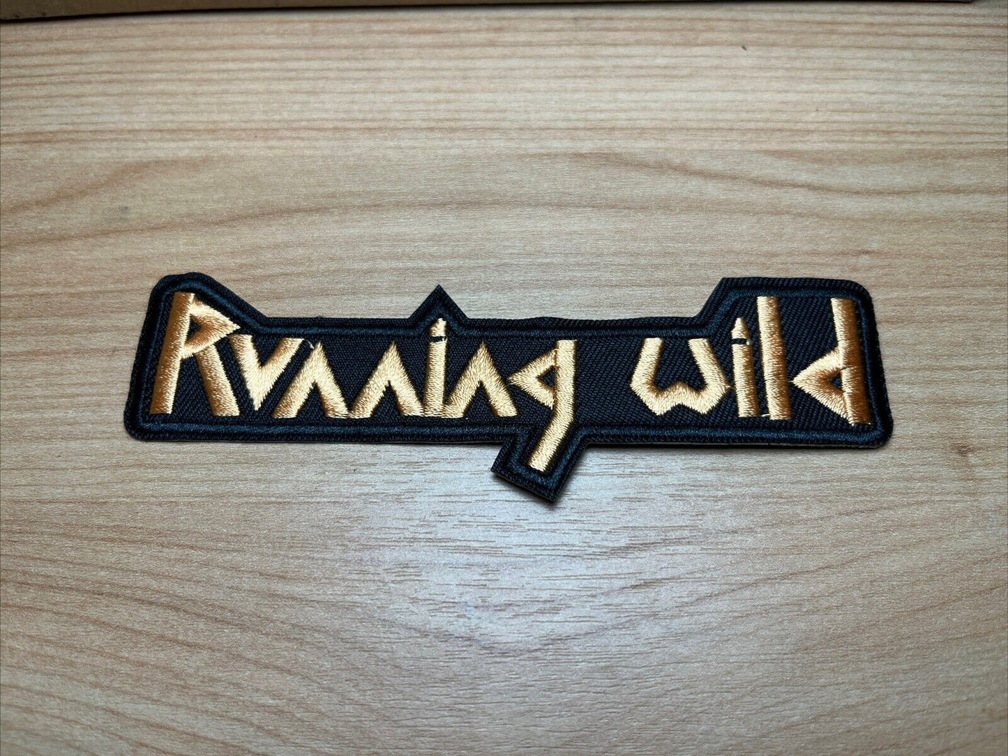 Running wild Logo embroidered IRON ON , OR SEW PATCH - SOScollectible