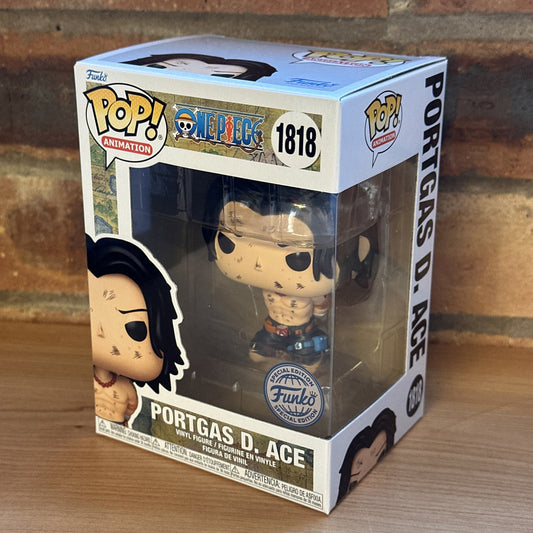 FUNKO POP! PORTGAS D. ACE EXECUTION - ONE PIECE Ltd Ed Luffy In Hand