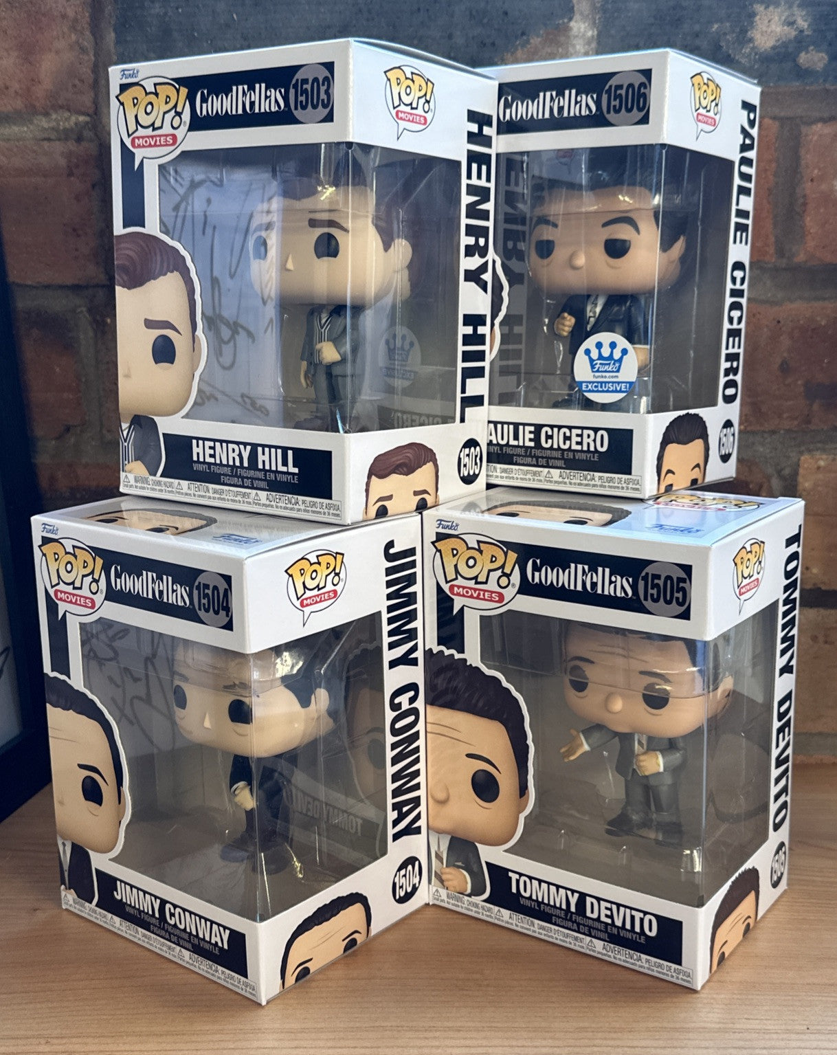 Funko Pop Movies - Goodfellas Full Set! Tommy Henry Jimmy Paulie Gangster Cult