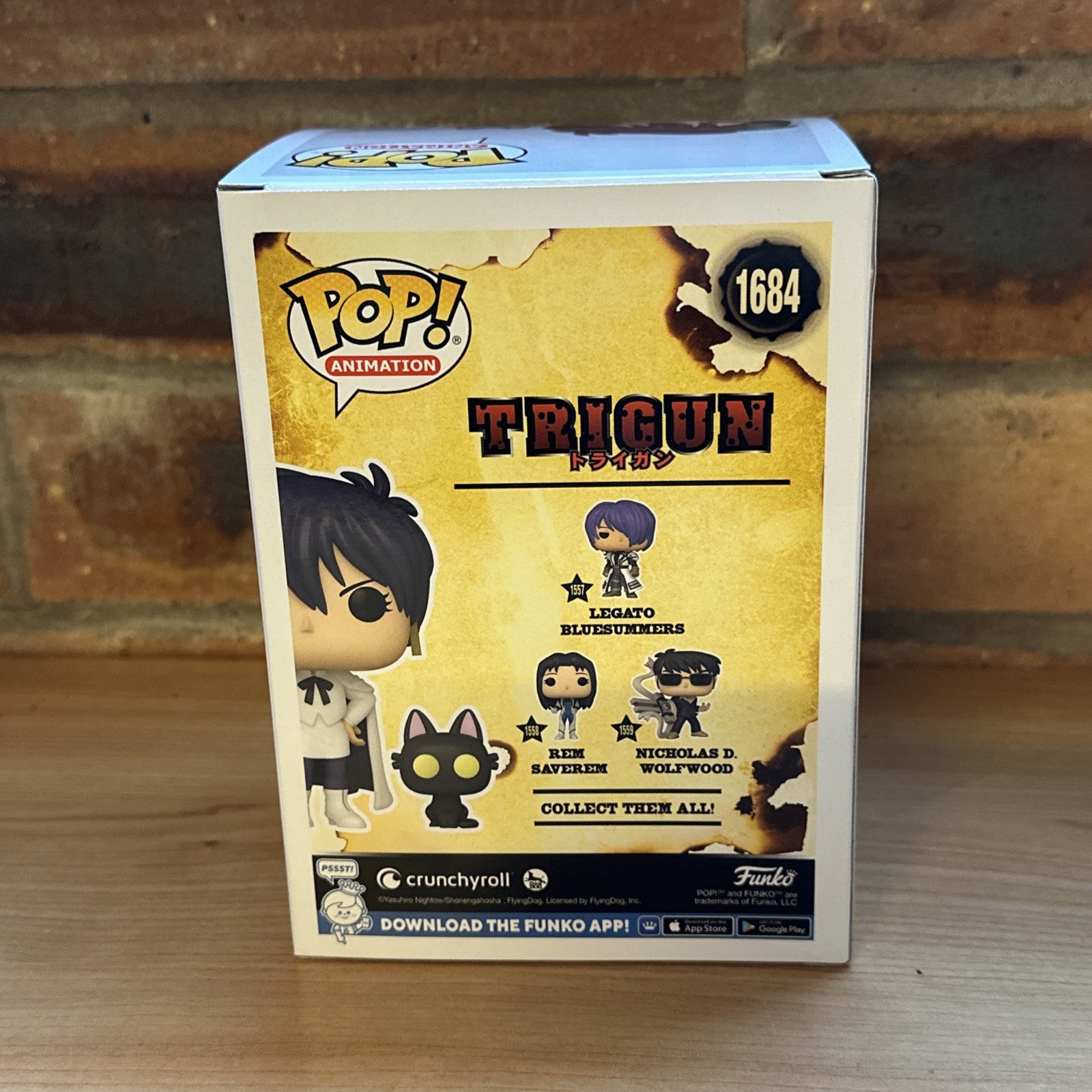 FUNKO POP: TRIGUN - MERYL STRYFE W/KURONEKO NY24 EXC Comic Con Sticker