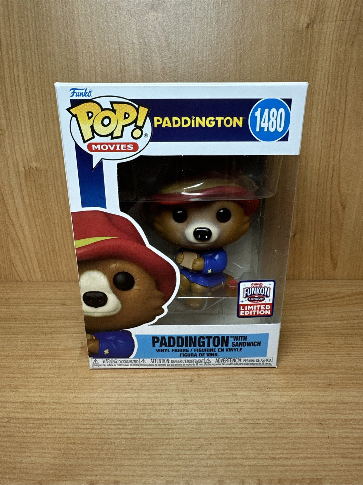 Funko Pop Movies Paddington With Sandwich Peru Funkon #1480 + Free Protector