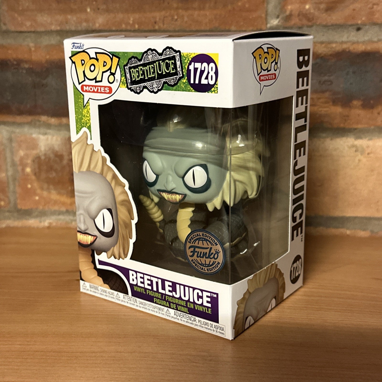 FUNKO POP! BEETLEJUICE SNAKE - BEETLEJUICE LTD ED CULT MOVIE GIFT IN STK NOW