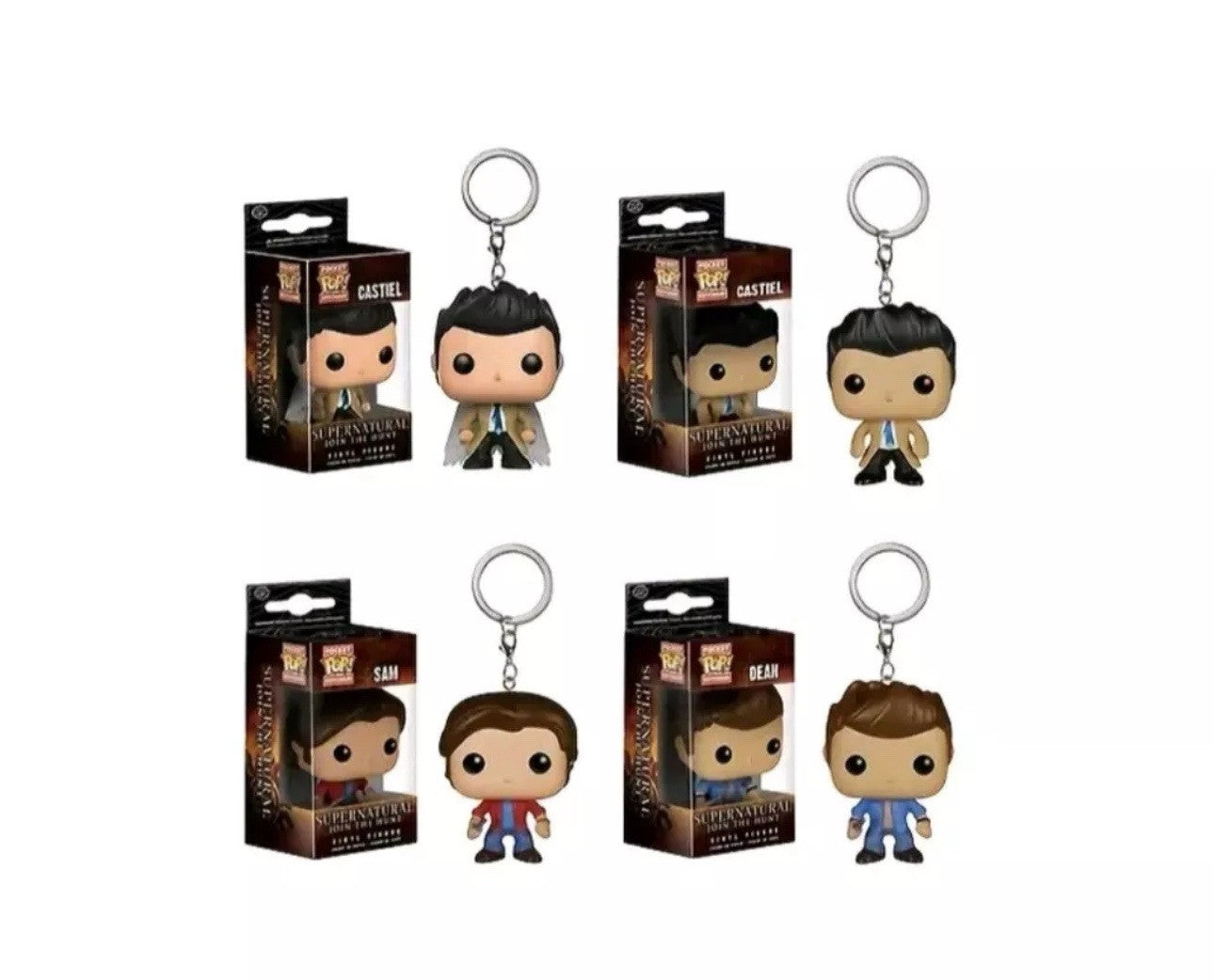 Sam Winchester Supernatural Pocket Pop Keyring Collectable Vinyl Figure Cult Tv
